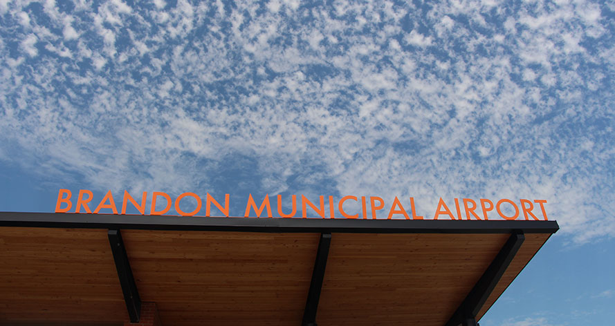 brandon municipal airport sign